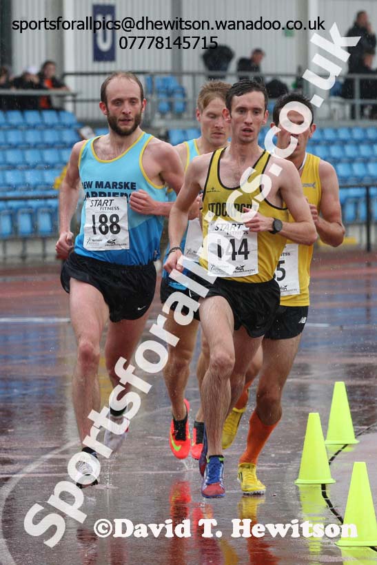 Senior mens 5000 metres, Northern Championships, Sport City, Manchester. Photo: David T. Hewitson/Sports for All Pics